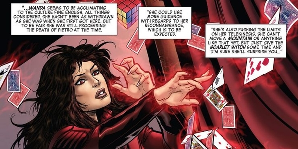  
Wanda thường xuyên sử dụng Telekinesis trong suốt hành trình của mình