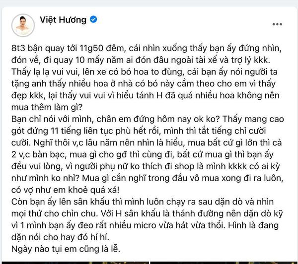  Việt Hương tiết lộ hơn 10 năm nay chỉ có tài xế, trợ lý đưa đón mỗi khi đi làm khuya về nhưng giờ đã khác. (Ảnh: FB Việt Hương) - Tin sao Viet - Tin tuc sao Viet - Scandal sao Viet - Tin tuc cua Sao - Tin cua Sao
