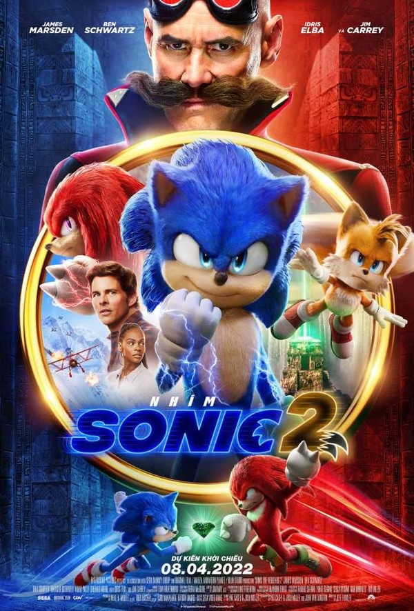 Nhím Sonic 2 - Sonic The Hedgehog 2 2022 | Thông tin - Lịch chiếu | CGV