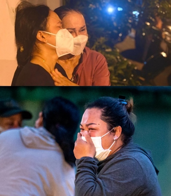  Những giọt nước mắt đau đớn của nhiều gia đình thân nhân khác. (Ảnh: VTC News/Vietnamnet)