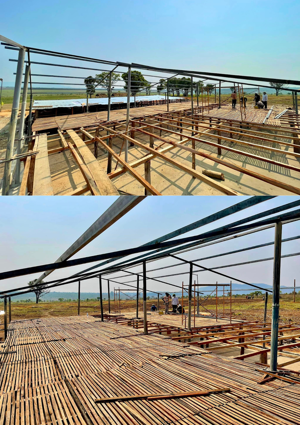  
Trang trại dê được Quang Linh đầu tư xây dựng lên tới hàng tỷ đồng. (Ảnh: Quang Linh Vlogs)