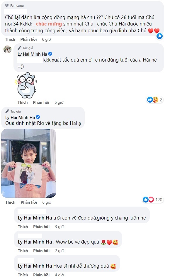 Khán giả dành nhiều lời chúc cho Lý Hải và khen ngợi tài năng của Rio. (Ảnh: Chụp màn hình FB Ly Hai Minh Ha) - Tin sao Viet - Tin tuc sao Viet - Scandal sao Viet - Tin tuc cua Sao - Tin cua Sao