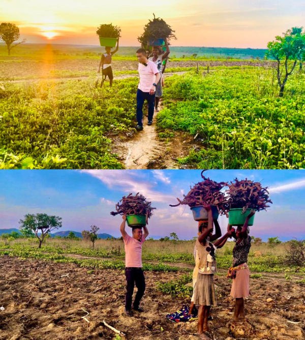  
Tiến Nguyễn khoe khung cảnh lao động tại trang trại nhưng lại không thấy bóng dáng Quang Linh. (Ảnh: Facebook Tiến Nguyễn) 