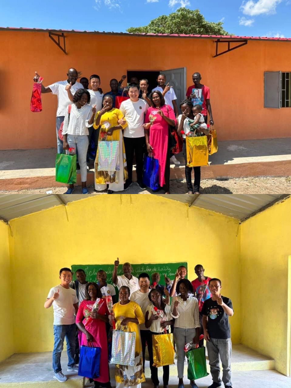 Team Châu Phi đã lan tỏa văn hóa Việt Nam, lan tỏa truyền thống tôn sư trọng đạo đến nước bạn. (Ảnh: FB Team Châu Phi)