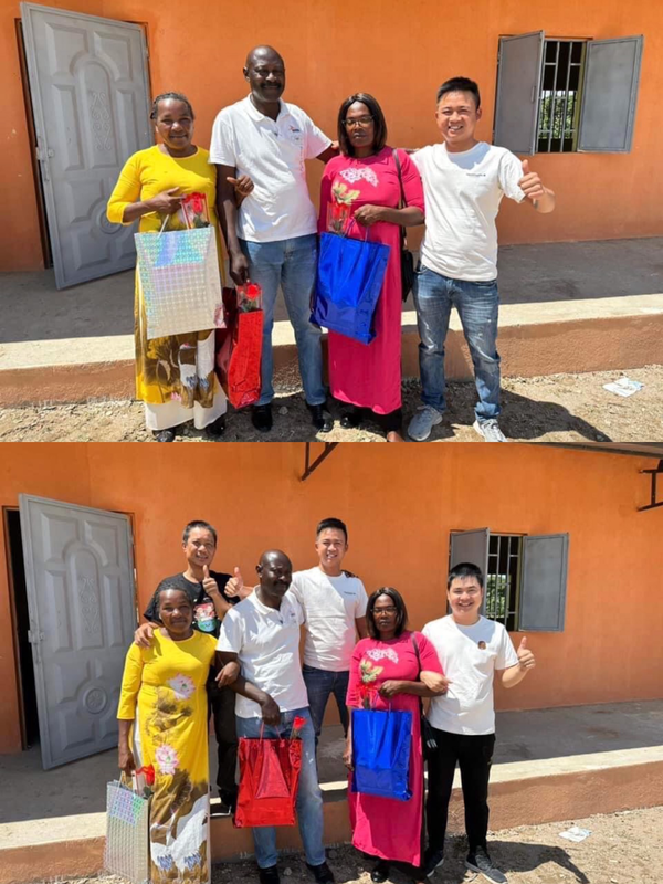  
Mọi người hy vọng các thầy cô tại Angola sẽ luôn mạnh khỏe, gặt hái được nhiều thành công trong sự nghiệp “trồng người”. (Ảnh: FB Team Châu Phi)