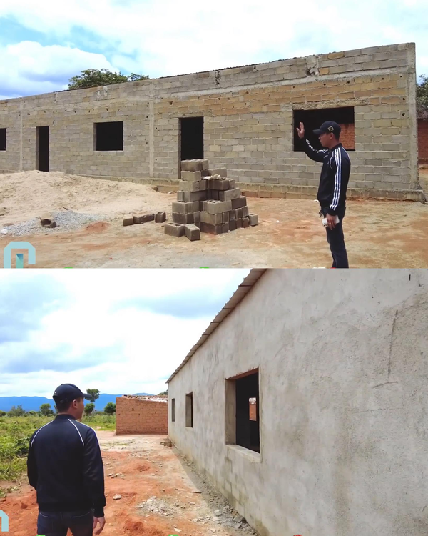  
Sau khoảng 5 tháng xây, công trình đã gần như được hoàn thiện. (Ảnh: YouTube Quang Linh Vlogs)