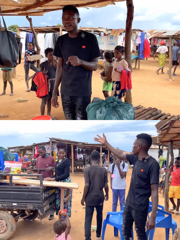  Lindo hy vọng khán giả Việt có thể gợi ý cho anh nhiều công thức nấu thịt gà ngon. (Ảnh: YouTube Lindo Vlogs - Cuộc Sống ở Châu Phi)