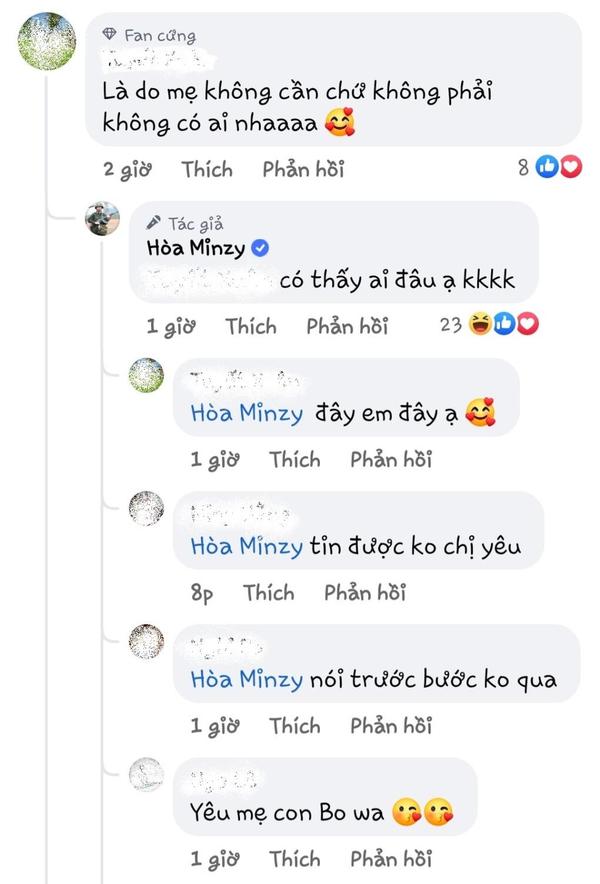  
Tương tác đáng yêu của cô ca sĩ với cộng đồng mạng. (Ảnh: FB Hoa Minzy) - Tin sao Viet - Tin tuc sao Viet - Scandal sao Viet - Tin tuc cua Sao - Tin cua Sao