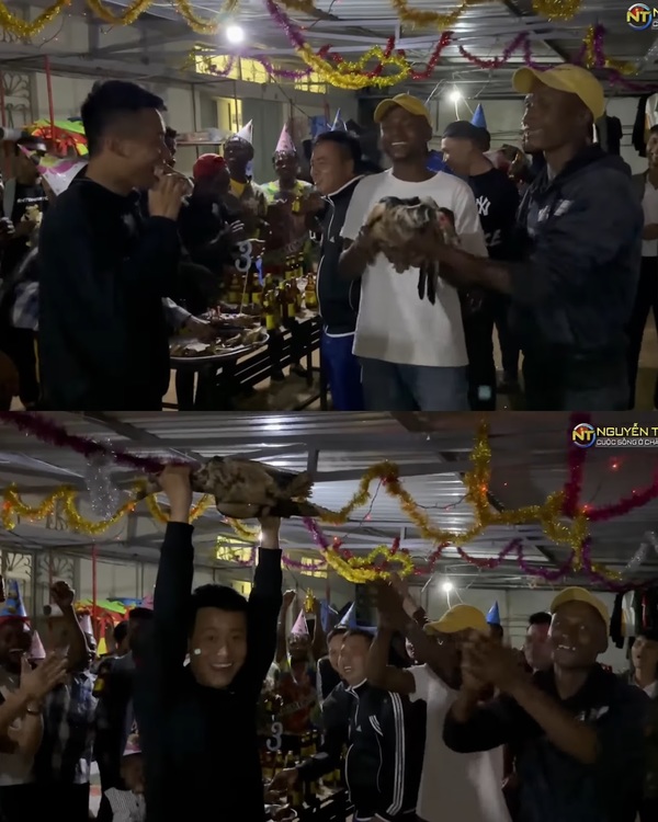  
“Của nhà trồng được” tuy đơn giản nhưng lại vô cùng đáng quý. (Ảnh: YouTube Nguyễn Tiến - Cuộc Sống Ở Châu Phi)