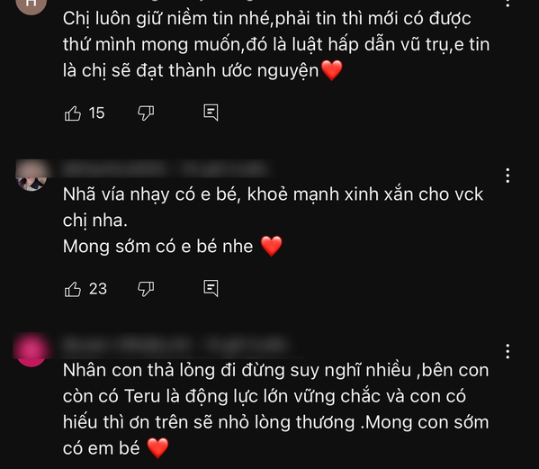  
Những lời động viên người xem gửi tới vợ chồng Đức Nhân. (Ảnh: YouTube Vợ Chồng Nhà Nhân - JP And FAMILY Cuộc Sống Ở Nhật)