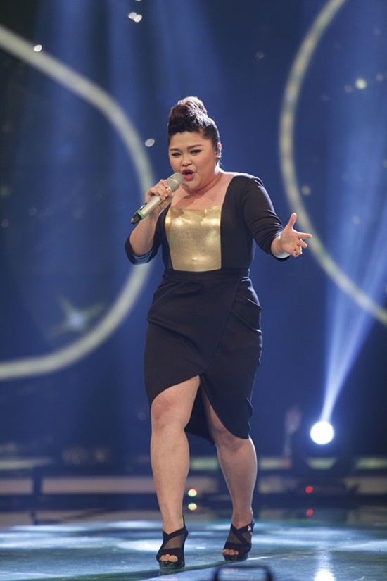 
Hình ảnh Bích Ngọc lúc thi Vietnam Idol 2015.