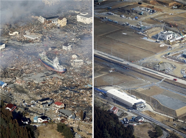 
Trận động đất xảy ra vào lúc 2 giờ 46 phút theo giờ địa phương, ngày 11/3/2011. Thành phố Kesennuma hoàn toàn bị sóng thần phá hoại, cuốn theo nhiều tàu đánh cá lớn lên tận bờ.