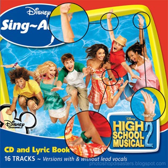 
Nhân viên kỹ thuật của bộ phim High School Musical có lẽ đã bị sa thải sớm khi sản xuất ra một tấm poster vô số lỗi ngớ ngẩn như thế này.