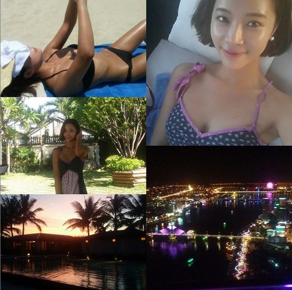 
Hwang Jung Eum đã có chuyến đi vui vẻ đến Việt Nam. Cô còn chia sẻ hình ảnh tắm nắng tại bờ biển.