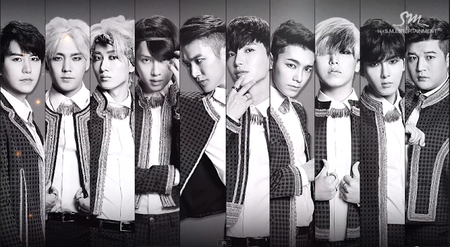 
Leeteuk và các thành viên nhóm Super Junior.