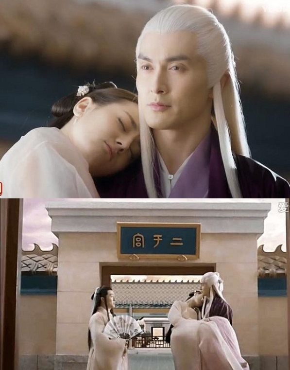 
Cảnh Đế quân bế Phượng Cửu được xem là một trong những cảnh lãng mạn nhất của cặp đôi Hoa - Cửu.