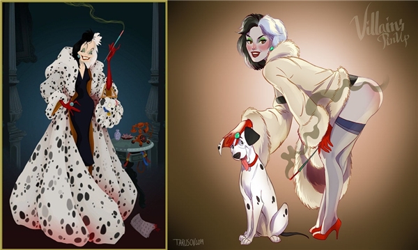 
Kể từ khi thân thiện với loài cún, mụ Cruella De Vil bớt xấu xí hẳn đi. 