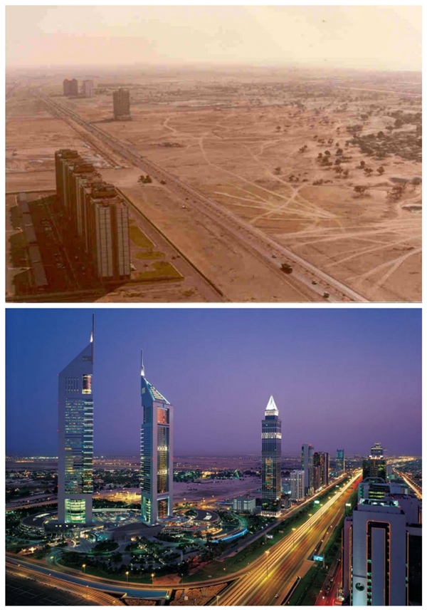 
Dubai, Tiểu Vương quốc Ả Rập Thống nhất: Những năm 1980 so với ngày hôm nay