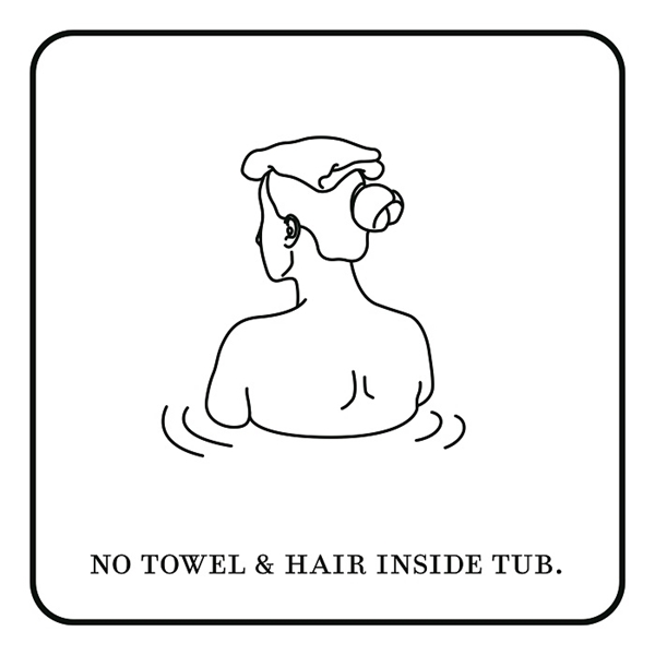 
Không để lại khăn tắm và tóc rụng trong bồn nước.