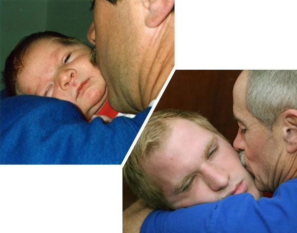 
Cậu con trai lúc lớn với khuôn mặt ngái ngủ không khác lúc nhỏ là bao.