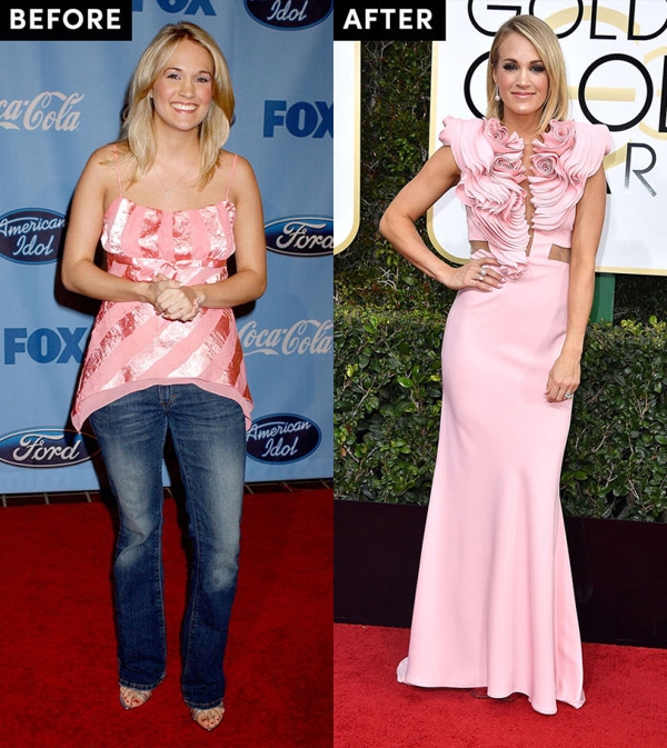 
Hình ảnh trước và sau khi giảm cân của cô nàng Carrie Underwood 