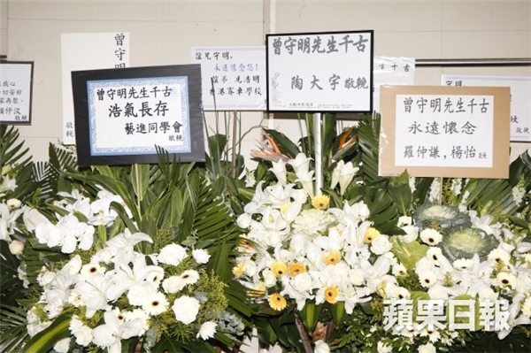 
Nhiều nghệ sĩ vì không thể đến chia buồn đã gửi vòng hoa đến tang lễ như Hồ Hạnh Nhi, Đường Thi Vịnh, Dương Di.