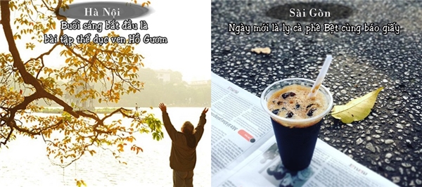 
Người Hà Nội yêu thích những bài tập thể dục sáng sớm thì ngày mới của người Sài Gòn là ly cà phê đá ven đường và trang báo giấy.