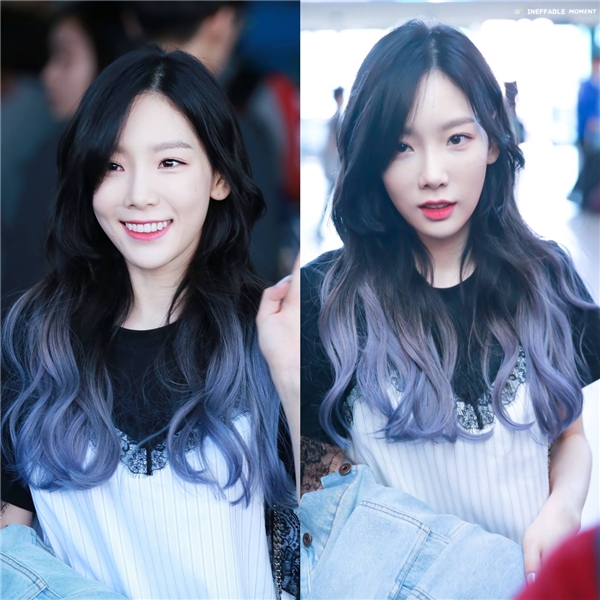 
Hình ảnh tại sân bay Incheon trước khi lên máy bay tới Thái Lan của Taeyeon gây sốt cộng đồng mạng vì kiểu tóc mới.