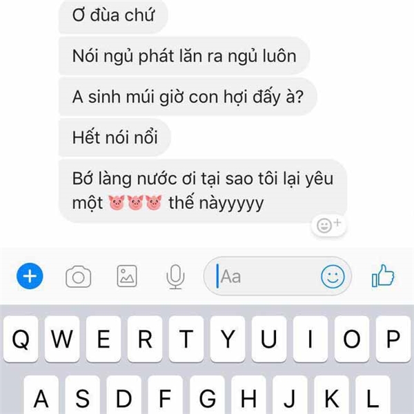 'Bo tay' loat tin nhan tu nguoi yeu khi ngu quen luc dang noi chuyen
