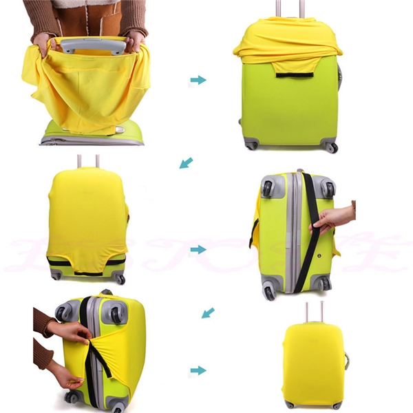 
Sử dụng bọc bảo vệ cho vali: Bằng cách này, khó có chuyện hành lý của bạn bị nhầm lẫn mà cũng không lo bị cạy phá hay lục lọi.