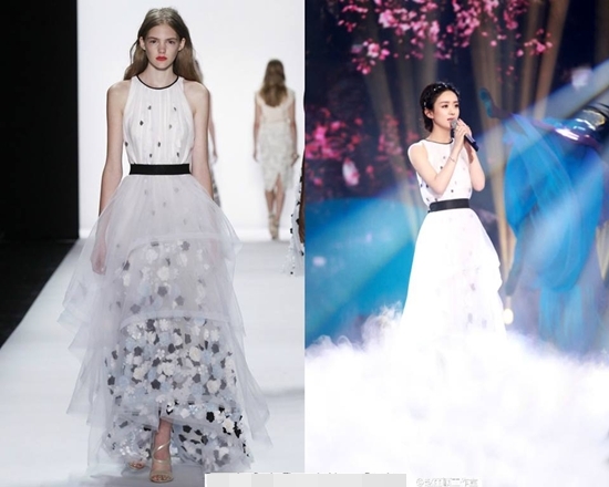 
Đầm trắng nằm trong bộ sưu tập váy cưới xuân hè 2016 của Badgley Mischka có giá gần 30 triệu đồng