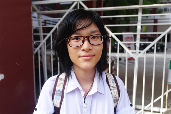 
Nguyễn Minh Khánh Uyên, học sinh trường THPT Hoàng Văn Thụ, Nha Trang.