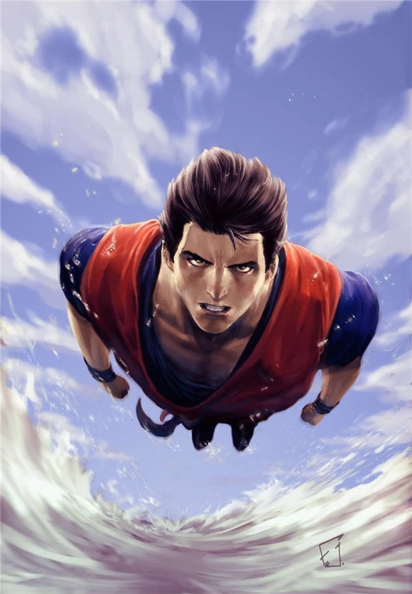 
Gohan trông như Superman trông tấm hình này.