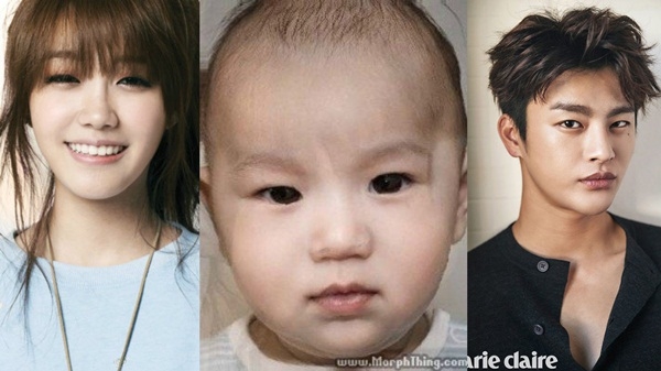 
Đứa trẻ sở hữu gương mặt "ngầu đến phát sầu" này chính là phép lai giữa giọng ca chính của Apink - Jung Eun Ji và Seo In Guk.