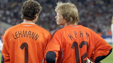 
Kahn và Lehmann từng tạo ra cuộc cạnh tranh khốc liệt nơi khung gỗ đội tuyển Đức.