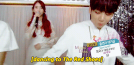 
Hí ha hí hứng cover lại điệu nhảy The Red Shoes cùng IU.