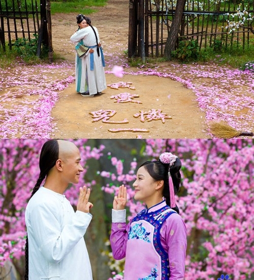 
Trong Cung tỏa châu liêm (Cung 2), Vu Chính tiếp tục sử dụng vườn hoa đào làm nơi hẹn hò cho cặp Liên Nhi (Viên San San) và Ung Chính (Hà Thịnh Minh). 