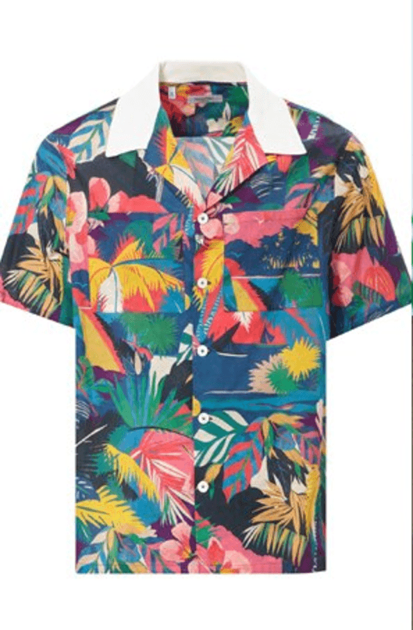 
Chanyeol hóa thành "ông hoàng mùa hè" khi lựa chọn áo Hawaii sặc sỡ đến từ thương hiệu Valention được "đóng giá" 565 USD (hơn 12,7 triệu đồng.)