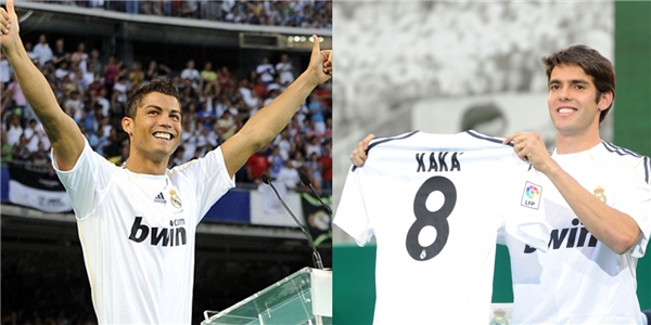
C.Ronaldo và Kaka là 2 bảng hợp đồng đắt giá nhất của Real Madrid vào mùa hè 2009.