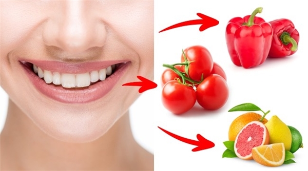 
Nướu chảy máu: Khi đánh răng, nếu liên tục thấy nướu bị chảy máu thì có thể bạn đã bị thiếu vitamin C, cần bổ sung các loại cam chanh, rau bina, ớt chuông, cà chua, cải bắp, xúp lơ, và bông cải xanh trong thực đơn hàng ngày.