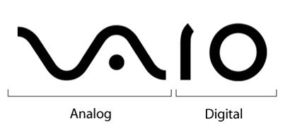 
Vaio được chia thành 2 phần, phần đầu tiên biểu thị tín hiệu Analog, còn phần sau tượng trưng cho cặp số nhị phân 0 và 1.