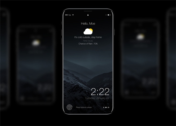 
iPhone 8 sẽ có cảm biến vân tay trên màn hình.