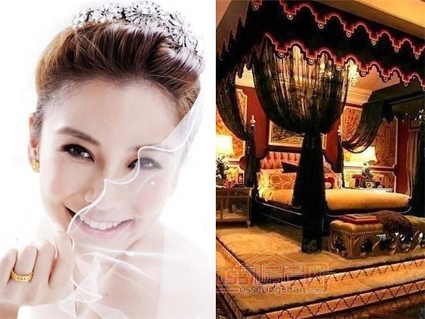 
Phòng​ ngủ phong cách hoàng gia của Angela Baby trong căn hộ trăm tỉ đang sở hữu.