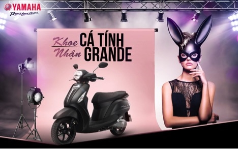 Thể hiện phong cách “vạn người mê” như Ariana Grande, trúng xe Yamaha Grande