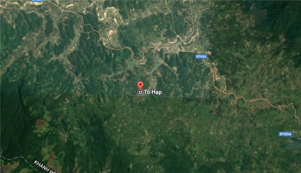 
Vụ nổ xảy ra tại thôn Tà Lương, thị trấn Tô Hạp, huyện Khánh Sơn. Ảnh Google Maps.