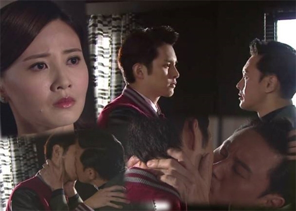 
Và mới đây nhất, trong bộ phim Nam Thần Vượt Thời Gian (2017), Hà Quảng Bái chứng minh mình không có tình cảm với phái nữ bằng cách hôn Tào Vĩnh Liêm trước sự chứng kiến đầy đau khổ của người đẹp bên cạnh.