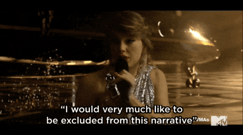 
Taylor đóng lại cảnh nhận giải VMAs và nói "muốn đứng ngoài chuyện lùm xùm này".
