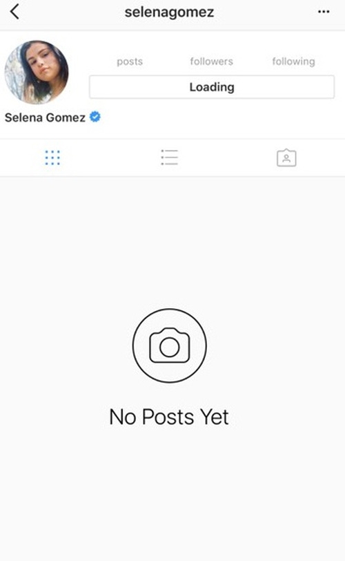 
Instagram của Selena bị xóa ngay sau đó.