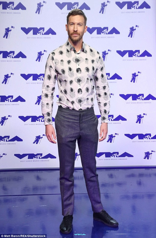 
Calvin Harris tại lễ trao giải VMAs 2017.