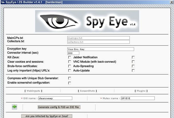 
Phần mềm SpyEye